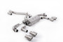 VW Golf R Mk7.5 - 80mm / 3.15 inch Valved Non Resonated (Louder) Race System with Titanium GT-100 Round Tips
