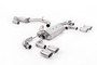 VW Golf R Mk7.5 - 80mm / 3.15 inch Valved Resonated (Quieter) Race System with Polished Oval Tips