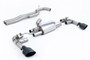 Audi RS3 8V Facelift - 80MM Non-Resonated Race (Loudest) Cat-Back Exhaust System with Cerakote Black Trims