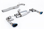 Audi RS3 8V Facelift - 80MM Non-Resonated Race (Loudest) Cat-Back Exhaust System with Burnt Titanium Trims