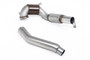 VW Golf GTI Mk8 - 94mm / 3.7inch ID Turbo Outlet to 80mm / 3.15inch Downpipe with 200CPSI NO CEL Race Cat (For OE Cat-Back)