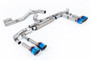 Audi S3 8Y - Non-Resonated Race (Loudest) Cat Back Exhaust System with GT-115 Burnt/Blue Titanium Tips
