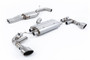 Audi TTRS MK3 Quattro - 80mm Resonated (Quieter) Cat Back with Brushed Titanium Trims