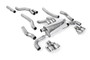 Cat Back Exhaust System with Quad GT-100 Polished Trims