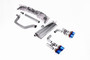 VW Golf GTI Mk8 - Particulate Filter-Back - Golf R Style - Road+ with Burnt / Blue Titanium Tips