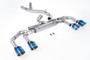 VW Golf R MK8/MK8.5 - 80mm Systems Non Valved with Burnt Titanium Tips (Race System - Loudest)