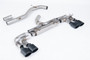 VW Golf R MK7 - 80mm Race Cat-back with Cerakote Black Ovals (Non-Resonated - Loudest)