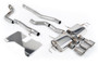 Honda Civic FL5 Type R - Non Resonated (Loudest) Valved Catback with OE Style 2 x 4" and 1 x 4.5" Brushed Titanium Trims