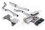 Honda Civic FL5 Type R - Part Resonated (Road+) Valved Catback with OE Style 2 x 4" and 1 x 4.5" Carbon Fibre Trims