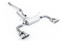 Toyota GR86 - Resonated (Quieter) Quad Outlet Cat Back for TRD Diffuser with Polished Tips