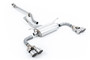 Toyota GR86 - Resonated (Quieter) Quad Outlet Cat Back for TRD Diffuser with Brushed Titanium Tips