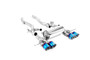 BMW G87 M2 - Centre Resonator Back System with GT-115 Burnt / Blue Titanium Trims