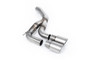 Land Rover Defender D200/250/300 90,110,130 (Diesel Models) - Rear Silencer With Twin GT-90 Brushed Titanium Trims