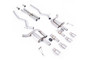 Ford Mustang 5.0 V8 GT (S650 Fastback) - Active Valved Cat Back with X Pipe and Brushed Titanium Tips