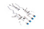 Ford Mustang 5.0 V8 GT (S650 Fastback) - Active Valved Cat Back with X Pipe and Burnt/Blue Titanium Tips
