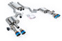 Ford Mustang 2.3 (S550/S650 Fastback) - Valved Resonated Cat-back with Burnt/Blue Titanium Trims
