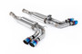 Mercedes G63 W463 (UK/Euro GPF Models) - Cat-Back Exhaust System with Burnt/Blue Titanium Trims