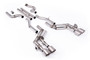 Chevrolet Camaro SS Gen 6 - Unbalanced Straight Center Valved Cat-Back System with Quad Brushed Titanium Tips