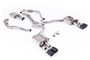 Audi S5 B9 Sport Diff models with Brace Bars (LHD) - Resonated Cat-Back with Quad Carbon Trims