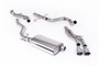 Toyota Tacoma 2.4L Turbo Hybrid - Non-Resonated (Louder) Catback with 2 x GT-100 Polished Tips
