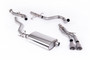 Toyota Tacoma 2.4L Turbo Hybrid - Non-Resonated (Louder) Catback with 2 x GT-100 Brushed Titanium Tips