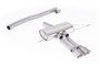 F66 Mini Cooper S Non-Resonated (louder) OPF/GPF Back System for Milltek Design Diffuser only with Brushed Titanium Tips