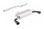 VW Golf MK4 R32 - V2 Non-Resonated (Loudest) Cat-Back Exhaust System with Slash Cut Cerakote Black Trims