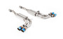 Mercedes G63 W465 - Valved Cat Back with Burnt/Blue Titanium Tips