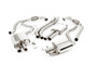 Resonated (Quieter) Cat-Back Exhaust System with Quad Black Trims