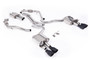 Audi S5 B9 Sport Diff models with Brace Bars (RHD) - Resonated Cat-Back with Quad Cerakote Black Trims
