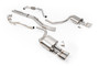 Audi S4/S5 B9 Sport Diff without Brace Bars - Non-Resonated (Louder) Cat-Back Exhaust System with Quad Polished Oval Trims