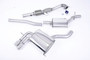 Audi A3 2.0T FSI Quattro - Resonated (Quieter) Turbo-Back Exhaust System with Hi-Flow Sports Catalyst with Polished Trims