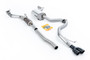 VW Jetta MK6 GLI 2.0T TSI - Resonated (Quieter) Turbo-Back Exhaust System with HJS Catalyst & Twin Cerakote Black Tips