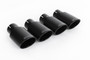 Audi TTS MK3 - Resonated (Quieter) Cat-Back Exhaust System with Cerakote Black Oval Tips