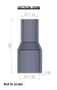 22-16mm Straight Reducer Silicone Hose