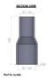 45-32mm Straight Reducer Silicone Hose