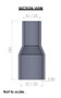 32-25mm Straight Reducer Silicone Hose