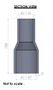 57-51mm Straight Reducer Silicone Hose
