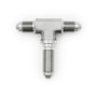 AN3 Male T-Piece Adapter with Bulkhead Fitting on the Leg HEL Stainless Steel