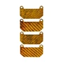 HEL Carbon Fibre Brake Pad Shims for Mitsubishi Lancer Evo 6 and 7 with Brembo calipers 1999-on