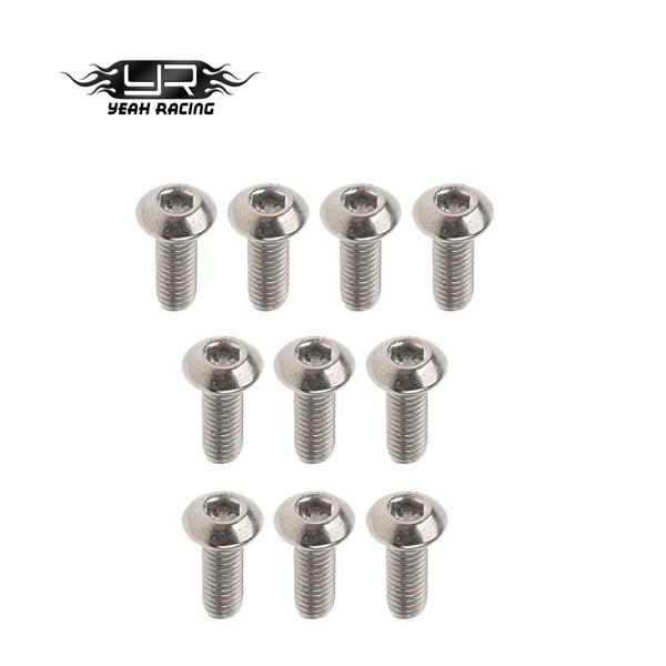 Viti A Brugola Yeah Racing AHP-310BU 3x10mm (10 Pz) – Alluminio 7075 Blu - Foto 4