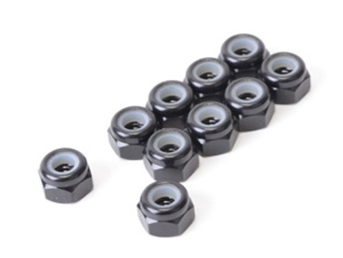 SPEED PACK - M3 Alloy Nyloc Nuts - Black - pk10