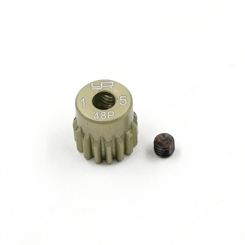 Yeah Racing 15T Aluminium 7075 Hard Coated 48DP Pinion