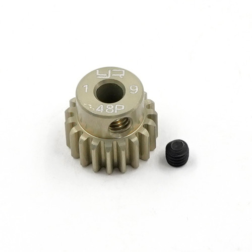 Yeah Racing 19T Aluminium 7075 Hard Coated 48DP Pinion