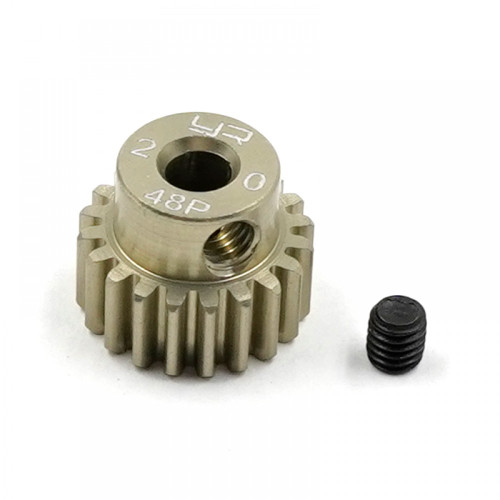 Yeah Racing 20T Aluminium 7075 Hard Coated 48DP Pinion Yeah Racing 20T Aluminium 7075 Hard Coated 48DP Pinion