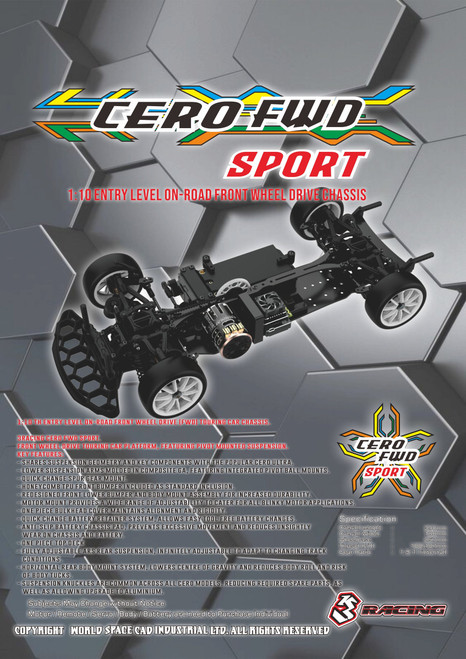 3 Racing Cero Sport 55 1/10 Sport Touring Car