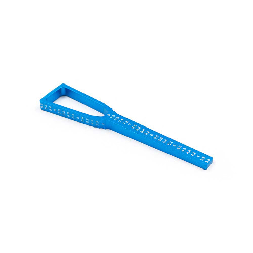 Yeah Racing Ultra Fine 2 in 1 Ride Height & Droop Gauge for 1/10th Touring Blue