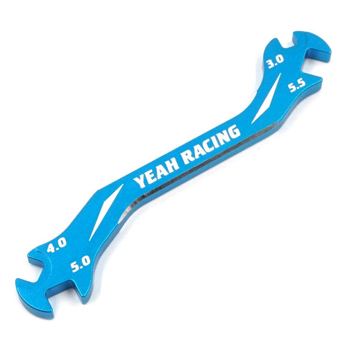 Yeah Racing Aluminium 7075 Turnbuckle Wrench 3mm 4mm 5mm 5.5mm Blue
