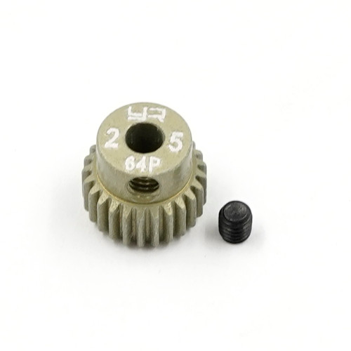 Yeah Racing Aluminium 7075 Hard Coated Motor Gear/Pinions 64P 25T