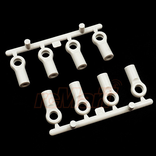 Yeah Racing M3 Plastic Ball End 4.8x13mm 8pcs White